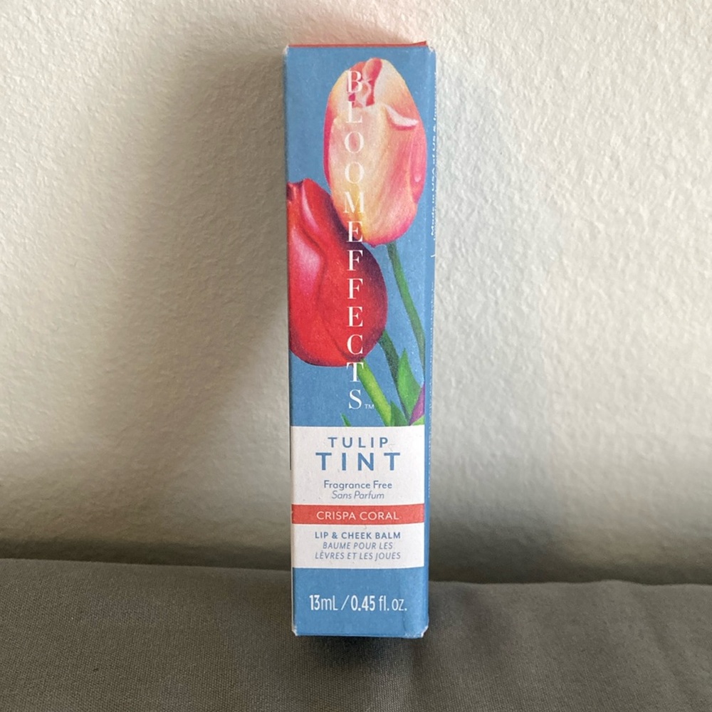 Bloomeffects Tulip Tint Lip & Cheek Balm in Crispa Coral | NIB | Bloom Effects